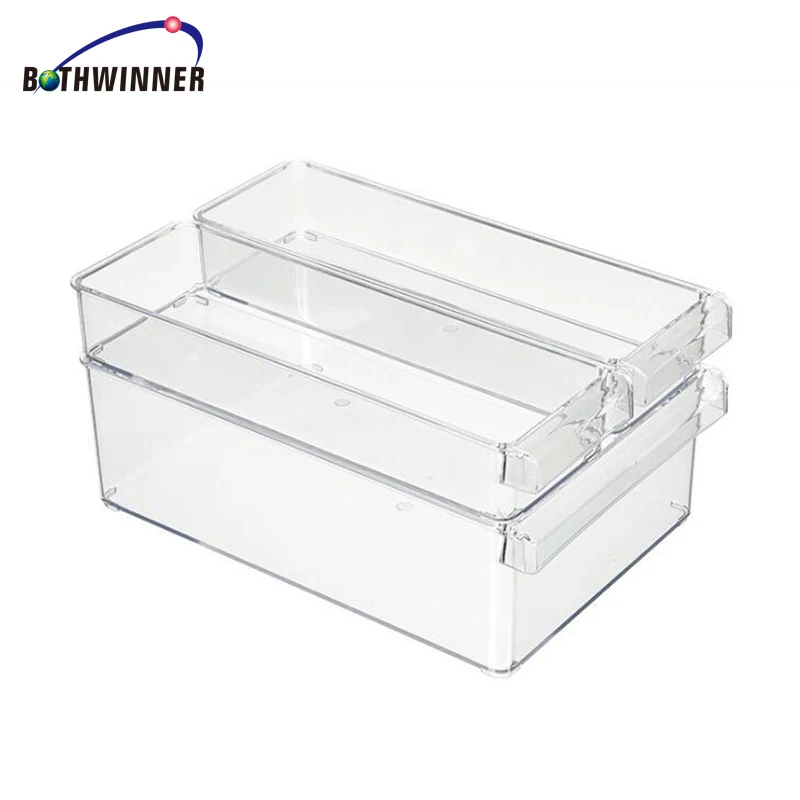Kitchen Drawer type food storage containers transparent  PS plastic food sorting boxes