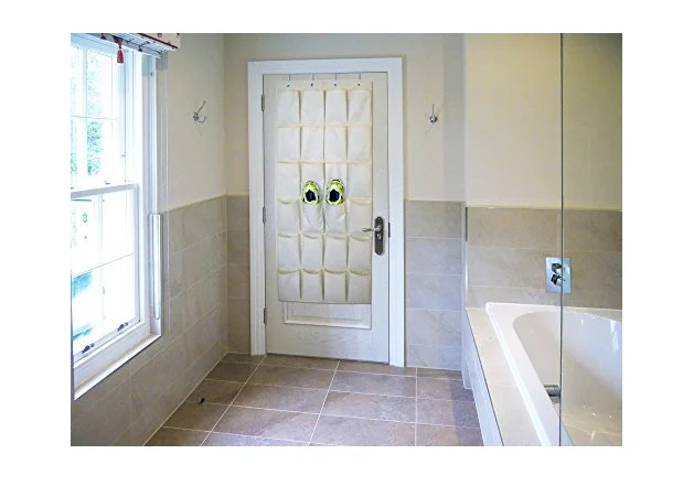 Over The Door Shoe Rack And Closet Organizer System With 24 Extra Large Heavy Duty Pockets From 600D Shoes Storage Box