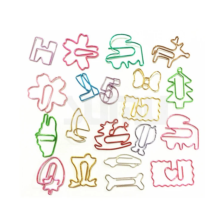 Custom Logo Shaped Stainless Steel Flat Metal Paper Clip