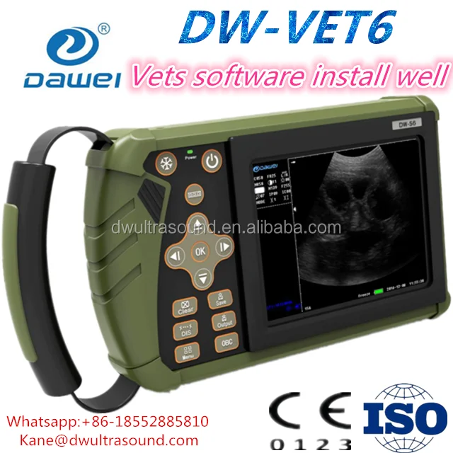 DAWEI DW-VET6 коровья Ферма для крупного рогатого скота ультразвук с ректальным зондом репродуктивной системы беременных