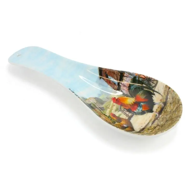 Rose design romantic style melamine spoon rest