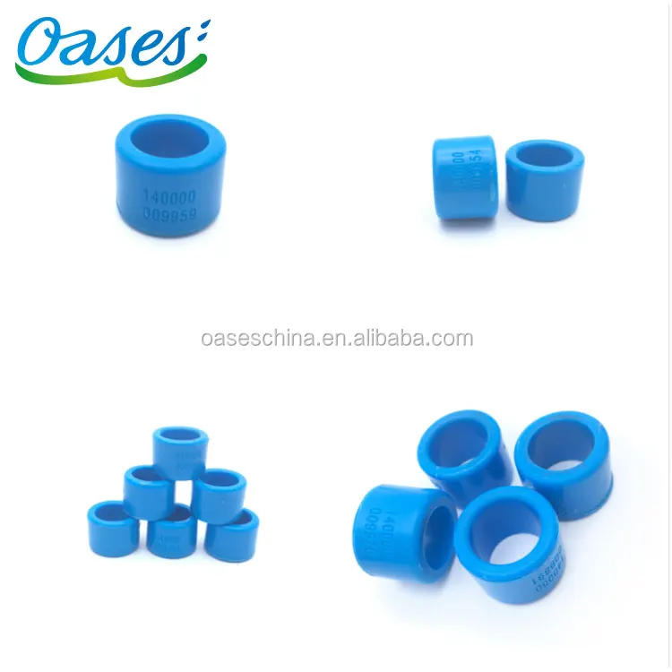 Fast Safe Installation UHF RFID Animal Ring Leg Tag