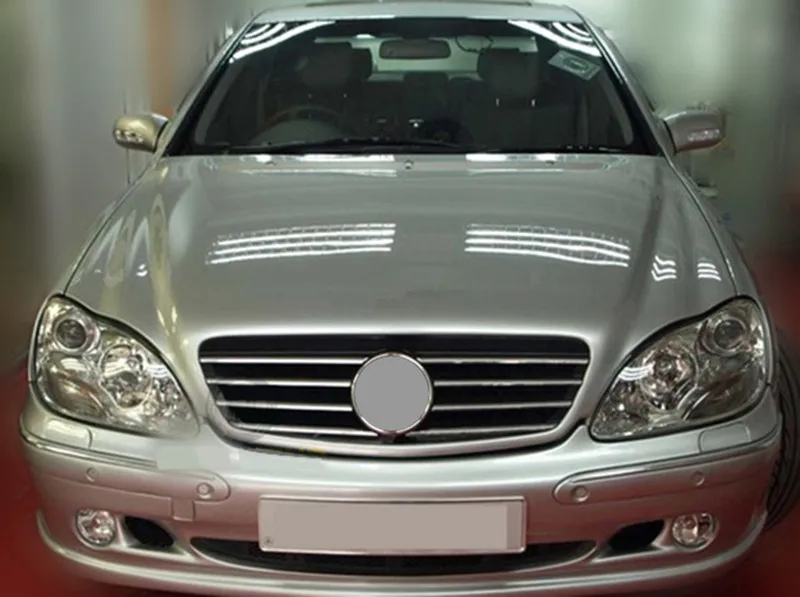 For S CLASS W220 Racing Grille ABS Material 2000-2002 Car Mesh grille Replace W220 grille