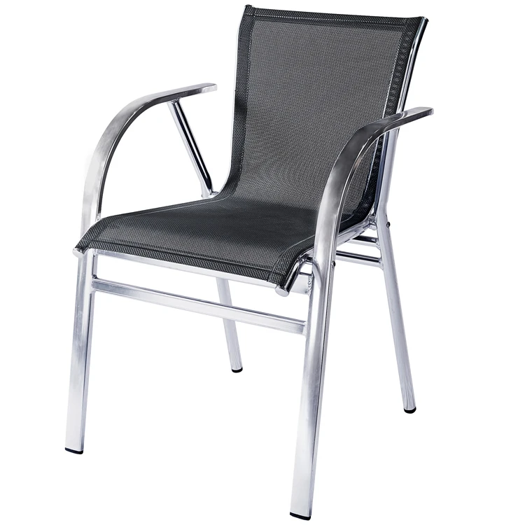 Outdoor Garden Furniture Aluminum Hotel Dining Modern Restaurant Chair