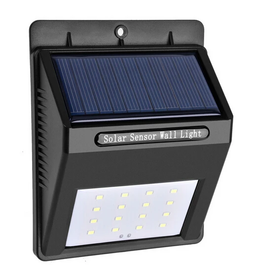 Energy saving wall mounted decorative solar sensor outdoor IP65 4 watt 5w 10w 15w led wall light factory sell