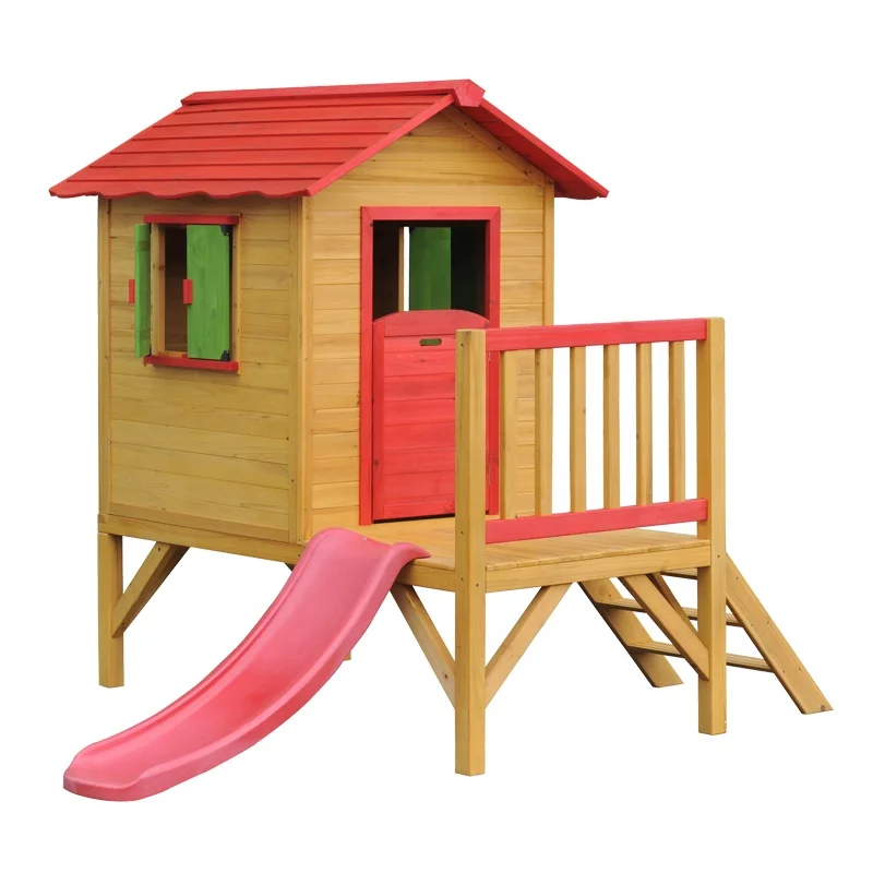 
Wholesale Cedar Outdoor Wooden Kids Garden Playhouse 