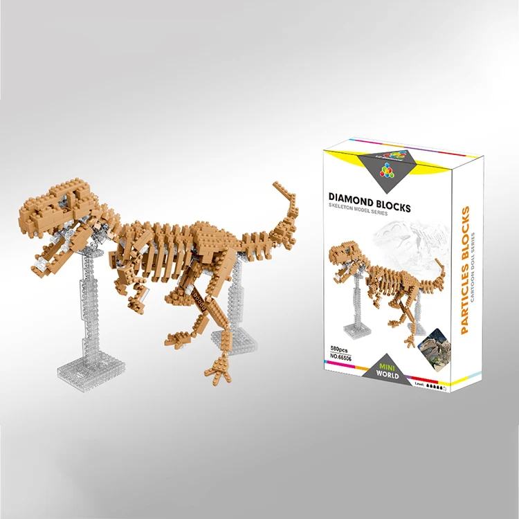WL toys YZ-Diamond Blocks 66506 Dinosaur Skeleton Plastic Building Block