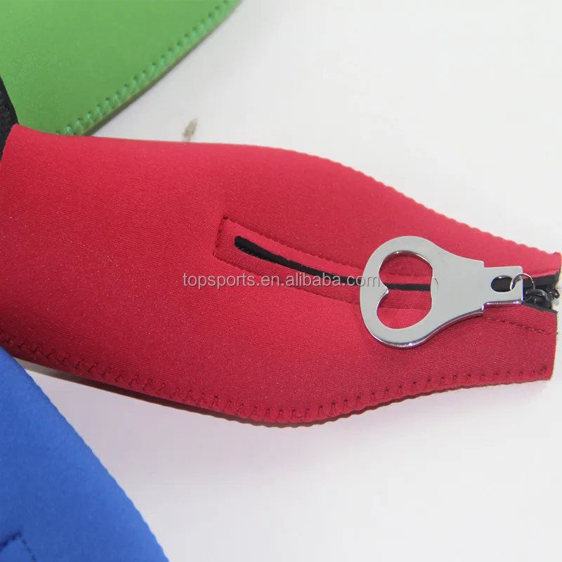 Printed Customized Zip/ Neoprene Beer Cooler With a bottle opener