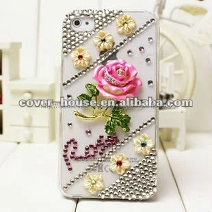 Популярные дизайн 3D роза шику чехол для телефона для iphone 4S