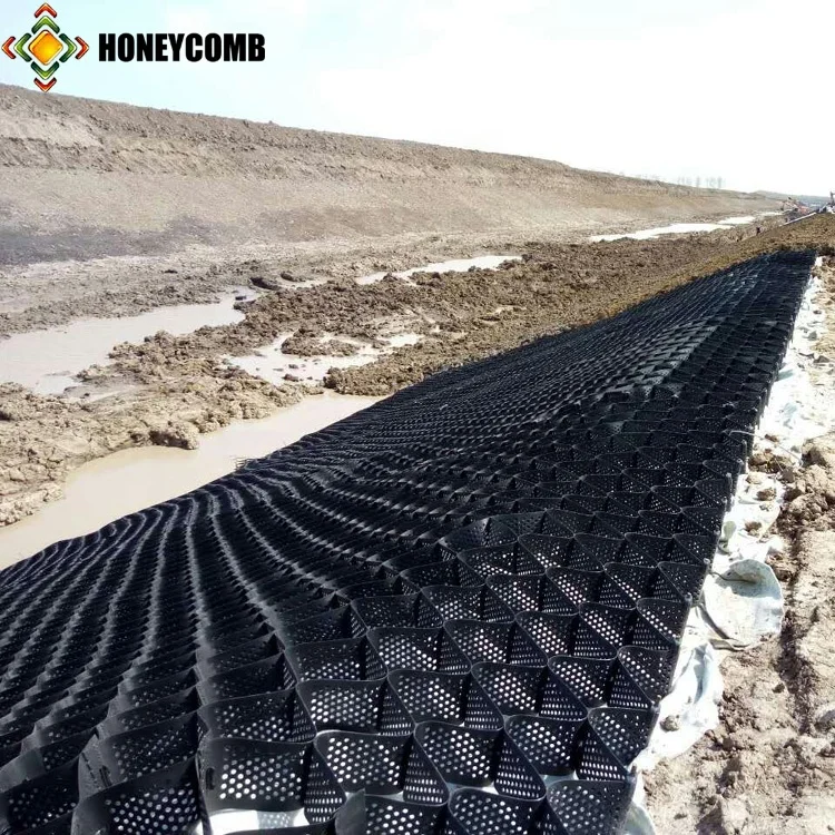 Блокировка пластиковой подъездной дороги Почвы Стабилизатор geocell асфальтоукладчик для дороги