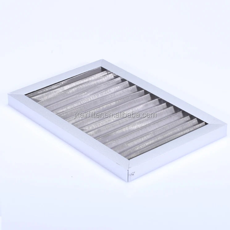 
G3-G4 Metal Panel Industrial cellulose Pleated Suction micro Pre air Filter 