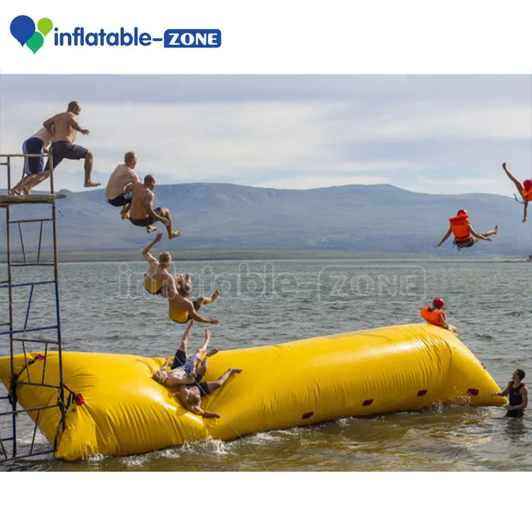 amusement inflatable water catapult blob, blob body launcher inflatable floating water park