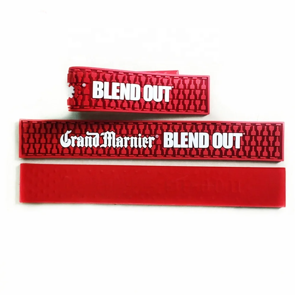 2023 Orange PVC Drip Beer Bar Mat Runner Mat for beer Coaster Mat