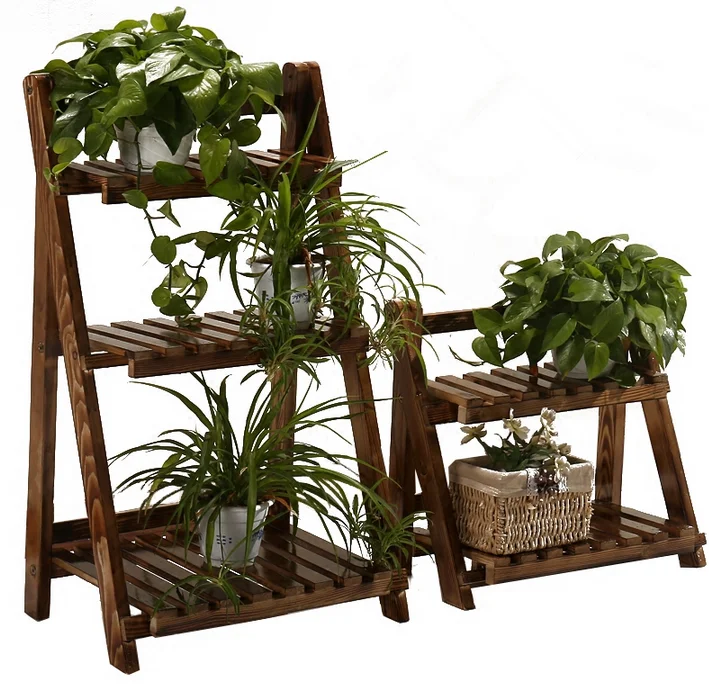 
Garden Wooden Flower Rack / Flower display Shelf / Flower Stand 