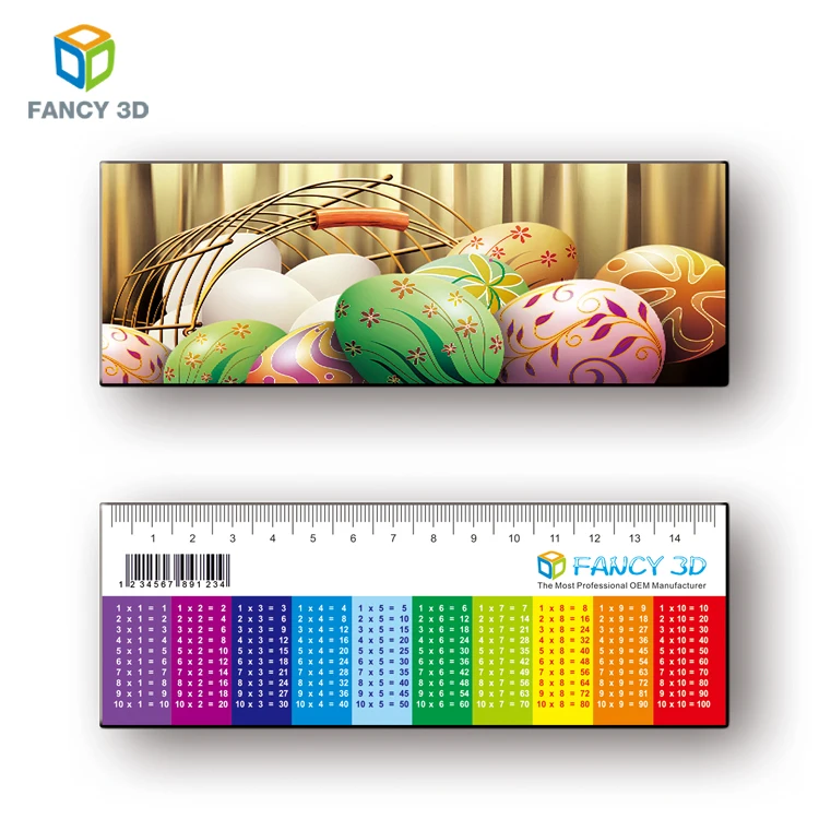 Zebulun Wholesale China Goods Multiplication 3D PP PET Lenticular Plastic School Ruler