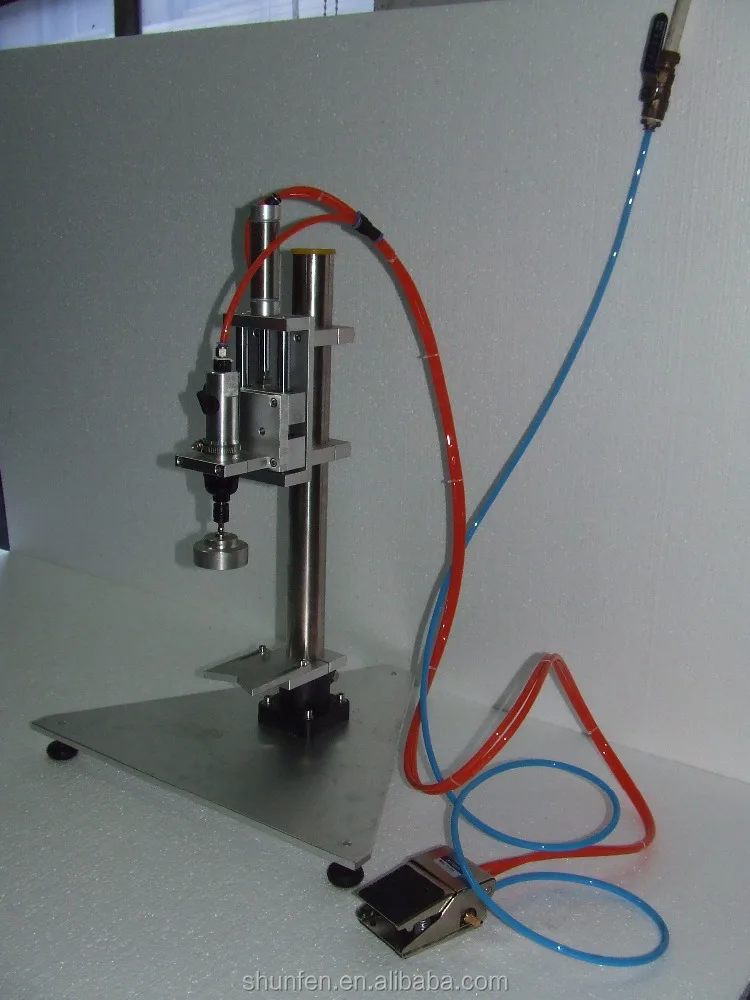 
(Free shipping, 2pcs) Benchtop Pneumatic Screw Capping Tightener (Desktop Pneumatic screw capping machine, pneumatic capper) 