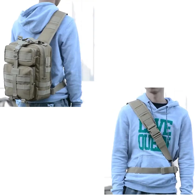 
Hiking Camping Hunting 20L Military Bag Tactical Assault Pack Sling Backpack Army Molle Waterproof Rucksack Chest Bag 