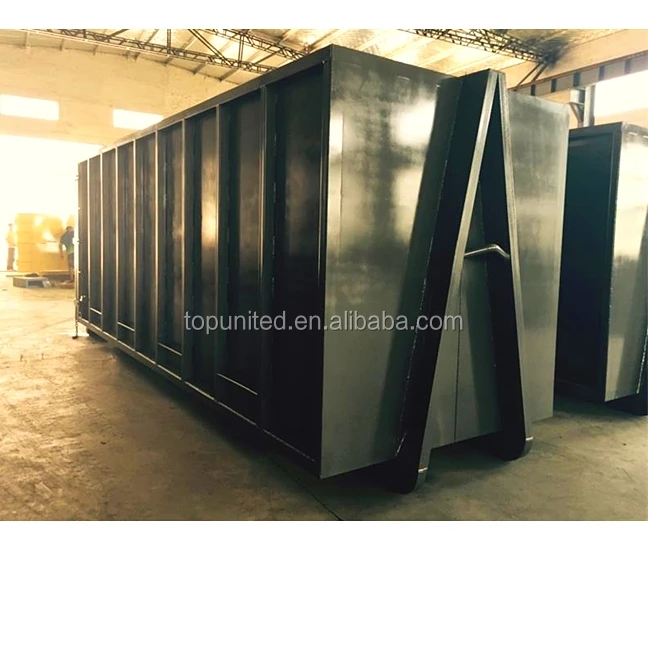 30CBM waste management waste recycling stackable china hook lift bin custom hook lift container