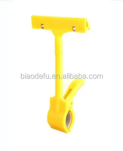 POP Adverting label Holder price tag display plastic Shelf Clip