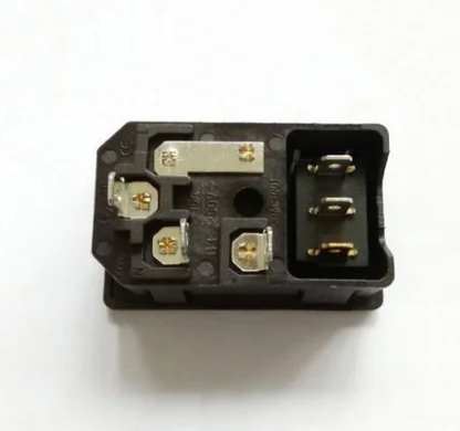 IEC320 C14 Red Rocker Switch 3 Pin Plug Power Socket AC250V 10A