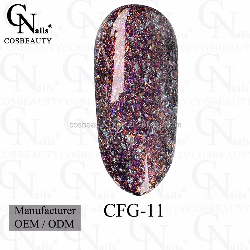 Hot Sale High Quality chameleon FLAKE GEL POLISH Fantastic Color Easy Soak Off UV/LED Gel for Nail Art
