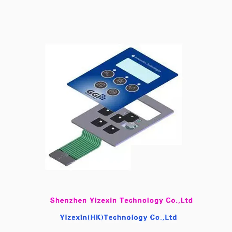 Professional factory widely applied membrane switch rubber dome switch keyboard