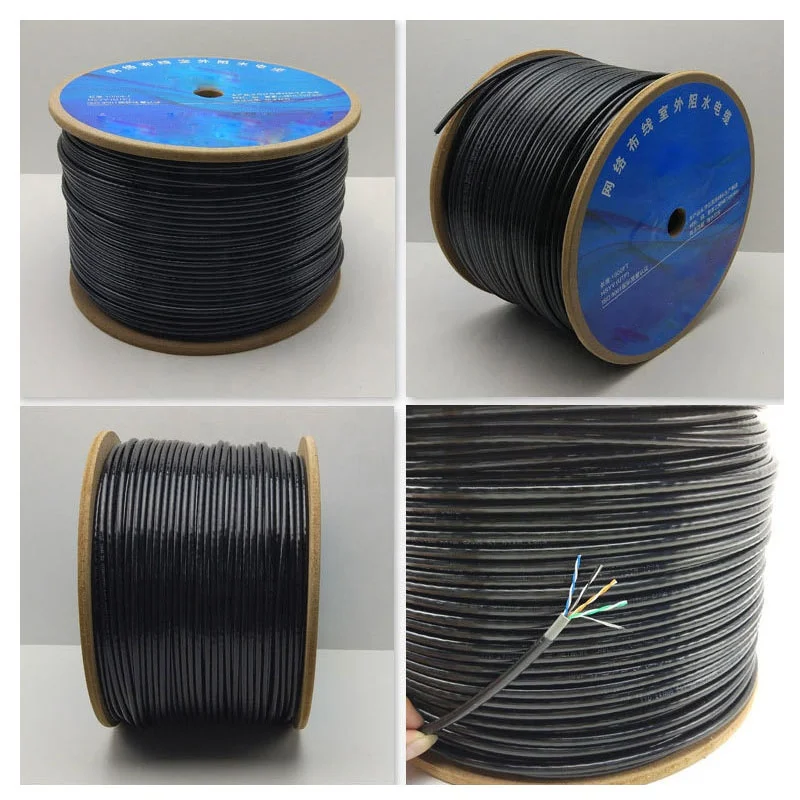 Factory cheaper price 1000ft  RJ45 Cat5 Network Ethernet Cable Roll UTP cat 5e LAN cable Patch cord network Cable