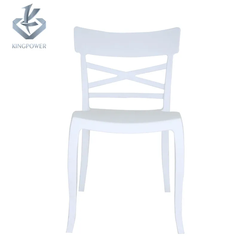 
Factory manufacture designer cross back restaurant dining plastic chair 