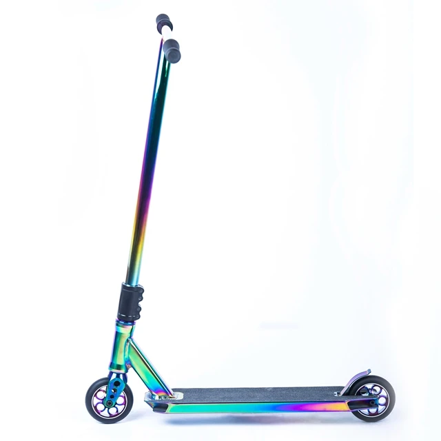 
pro stunt scooter bar Rainbow Neo chrome pro scooter T bar 
