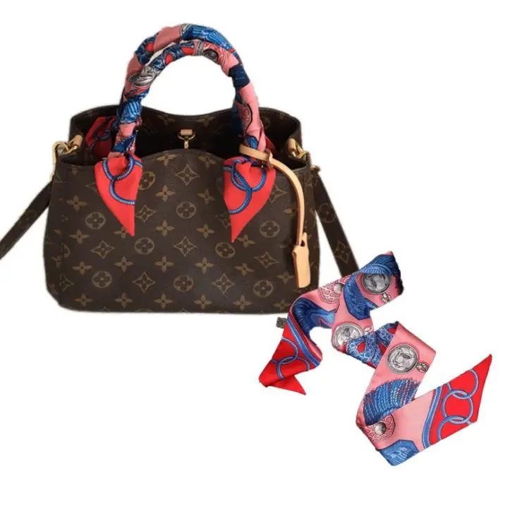 Узкий шейный платок в упаковке тонкий шарф маленькая шелковая лента ручка