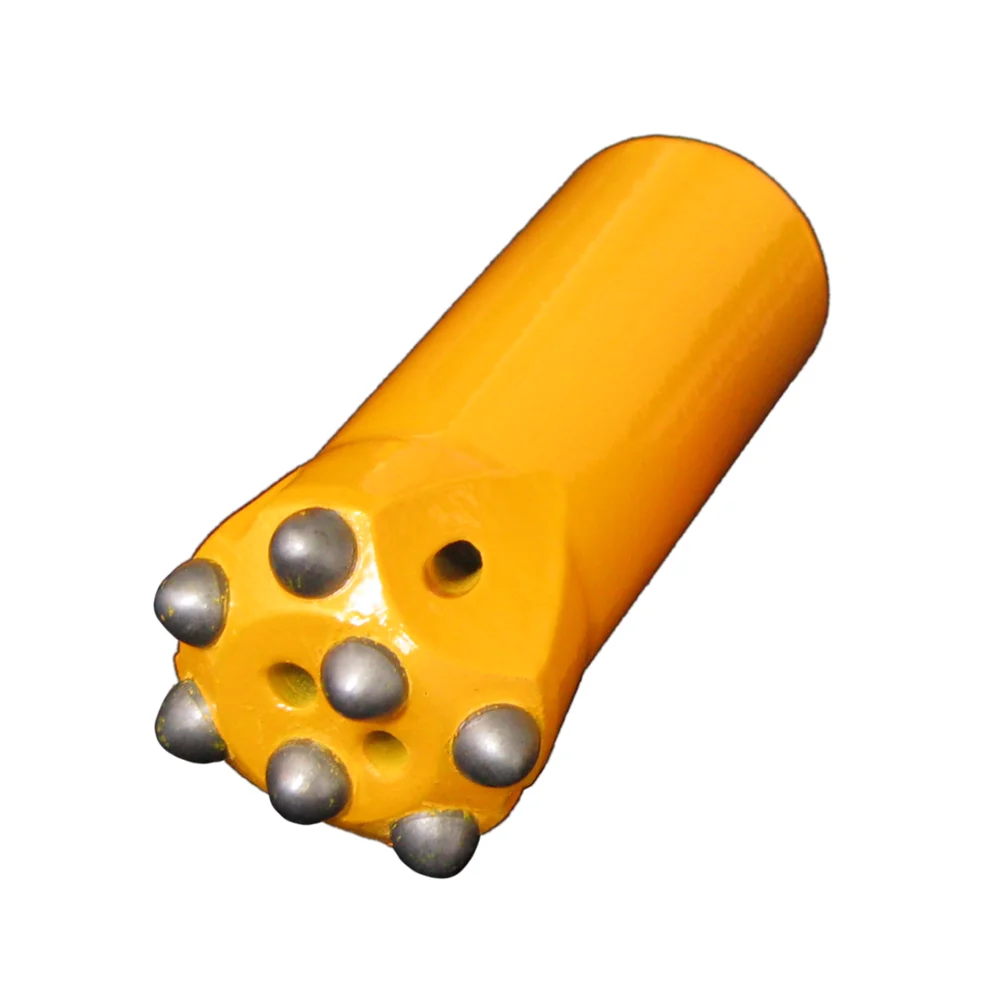 
7 Degree 6 Buttons T6 Carbide Insert Rock Drill Taper Button Bit Tunneling 40mm Drill Bits 