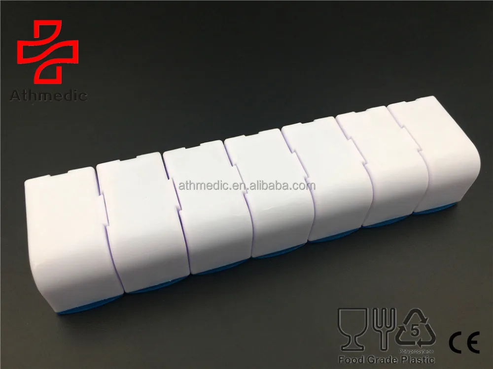 2022 Athmedic food grade daily single row detachable 7 day pill box case