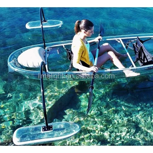 outrigger clear bottom kayak transparent canoe clear kayak crystal canoe