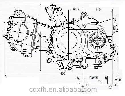 Low price good quality air cooled kick start 4 stroke horizontal 1 cylinder motorbike/ATV engine 70cc
