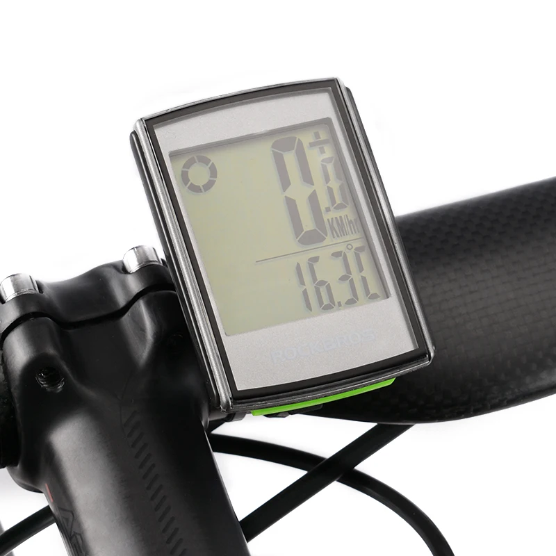 ROCKBROS 18f Waterproof Bicycle Computer Speedometer LCD Backlight Stopwatch Wireless MTB Road Bike Cycling Speedometer Odometer