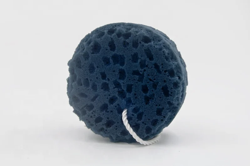 Round shaped PU bath sponge shower sponge for all family water absorb PU synthetic sea sponge body exfoliating dead skin cleanse