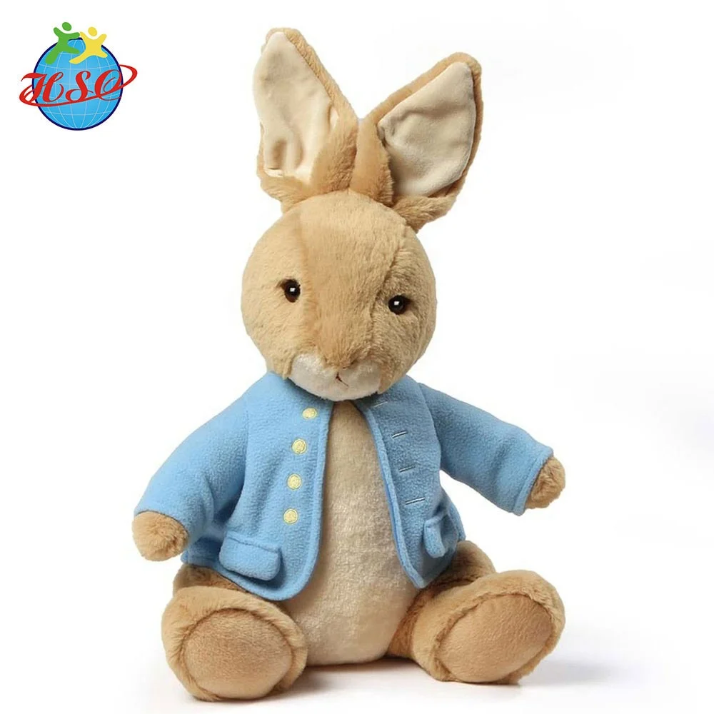 Custom Cute Baby Animal Sleeping Comfort Doll Stuffed Peter Rabbit