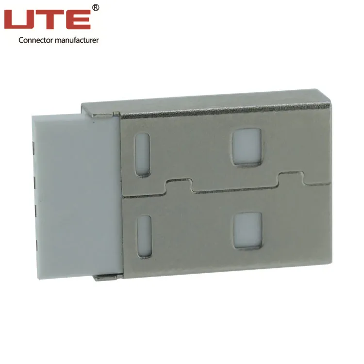 4 Pin mini A Type Male Plug Right Angle PCB Mount USB Header Connector