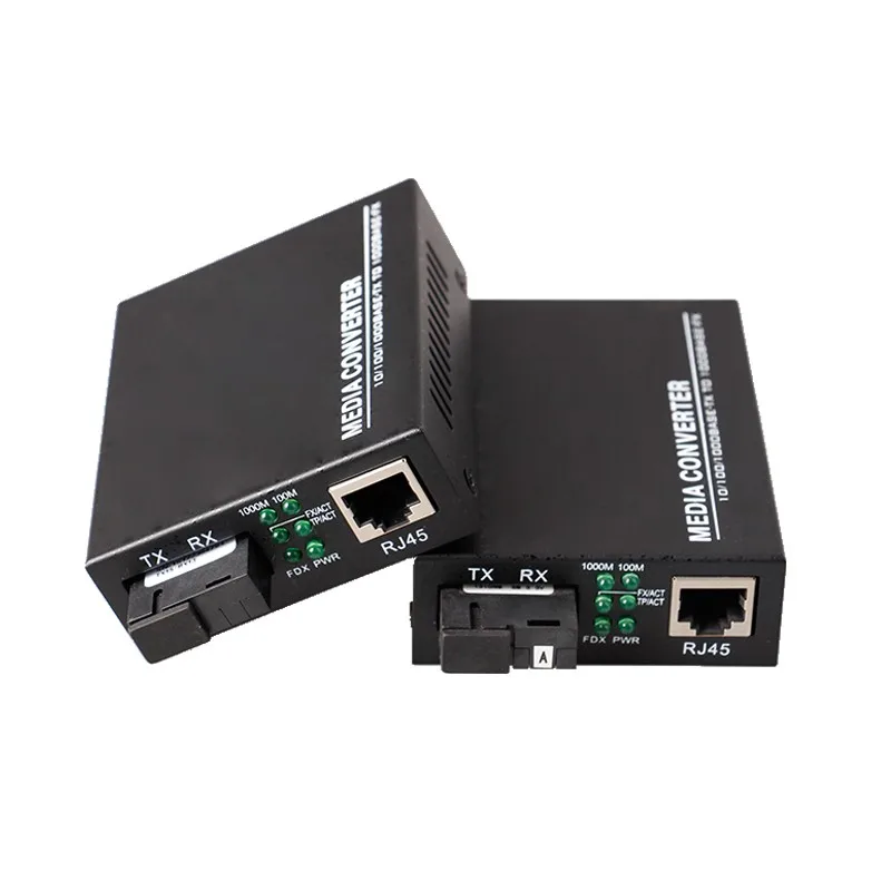 industrial copper to fiber st media converter poe with fiber