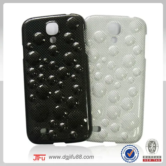 углеродного волокна случае для i9500 сша 4, эко- дружественных телефон случае для samsung галактики с 4