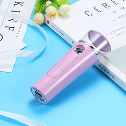 Распродажа, оригинальный заводской нано-ручной аппарат для красоты, нано-отпариватель для лица, Электрический спиртовой распылитель нано-тумана