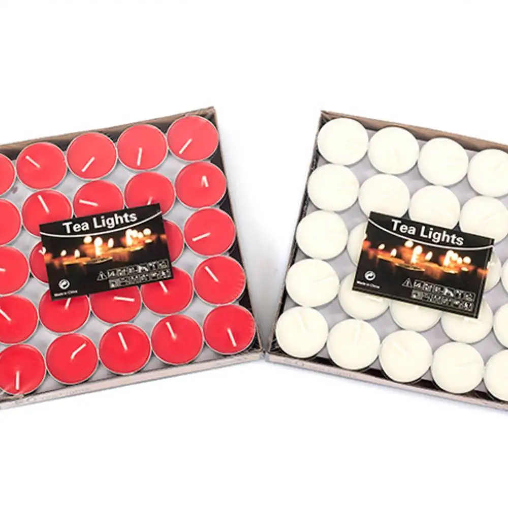 
Candle factory wholesale unscented white tea light candle 