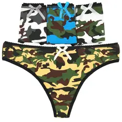 Yun Meng Ni Underwear Fashion Army Green Sexy Girls Daily Thongs