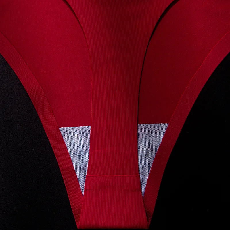 Wholesale Sports Cool Ice Low Waist Sexy Seamless One Piece Thong Panties