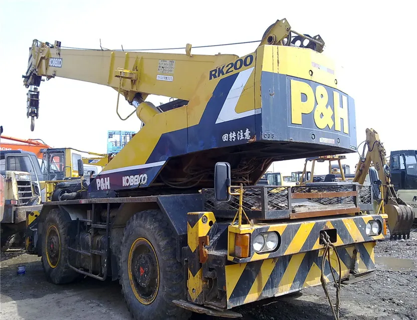 
Low price P&H Rough terrain crane 25 ton , used kobelco rk250 rk200 truck crane with good performance for sale 
