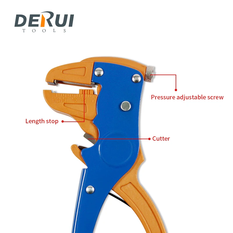 HS-700D Automatic Self Crimper Stripping Cutter Adjusting Cable Wire Stripper
