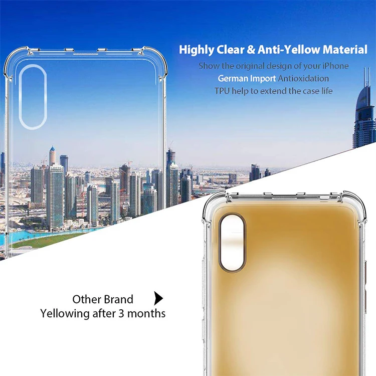Scratch Resistance Transparent Shockproof Tpu Case For Samsung Galaxy A10 Cover