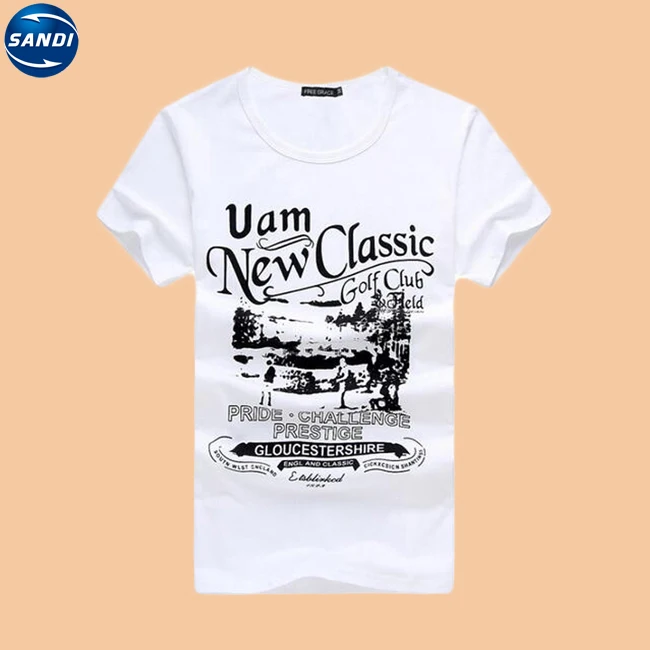 Promotional custom sports cotton tshirt