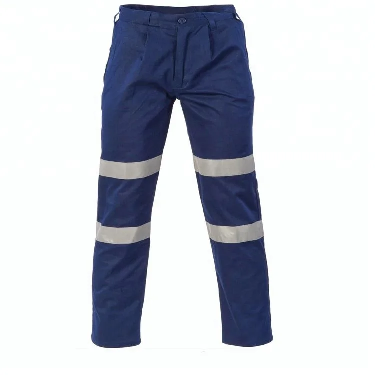 Navy blue men latest design cotton pants garden work pants cargo pants