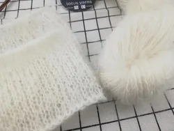 Высококачественная пряжа из смешанной шерсти и мохера, пряжа для ручного вязания